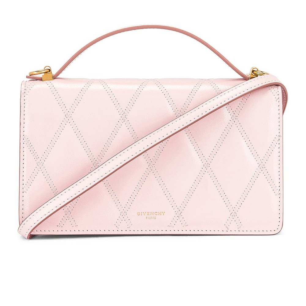 Givenchy GV3 Quilted Leather Strap Wallet Bag